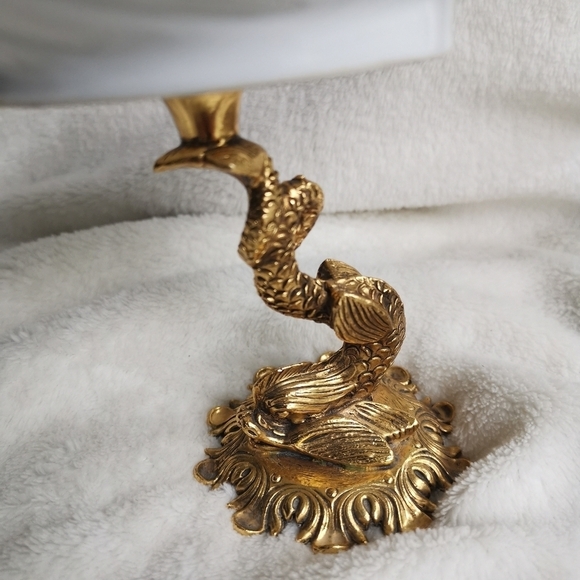 VTG Stylebuilt Accessories NY Dolphin/Koi Scallop Shell Dish Hollywood Regency - Picture 10 of 15